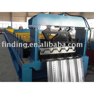 Steel floor forming machine